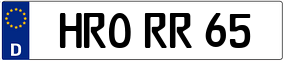 Trailer License Plate